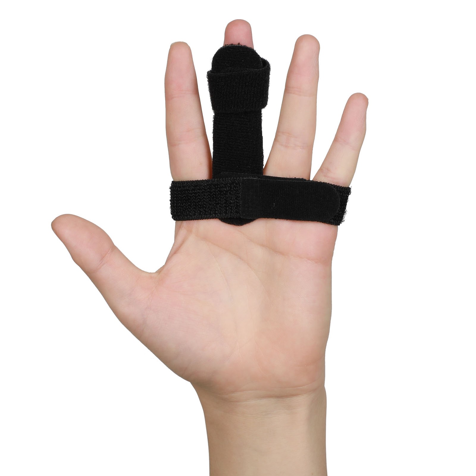 FBA Boutique Latest Improved Black Finger Guard With Steel Plate Finger Orthosis
