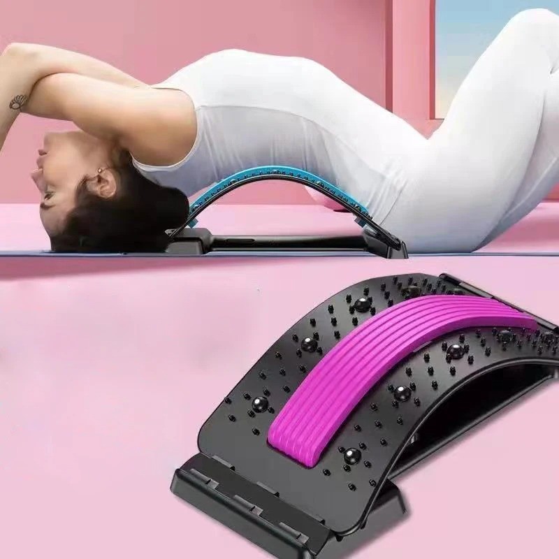 Back Stretcher Spine Board Pain Relief Lumbar Support Corrector Adjustable Ortho