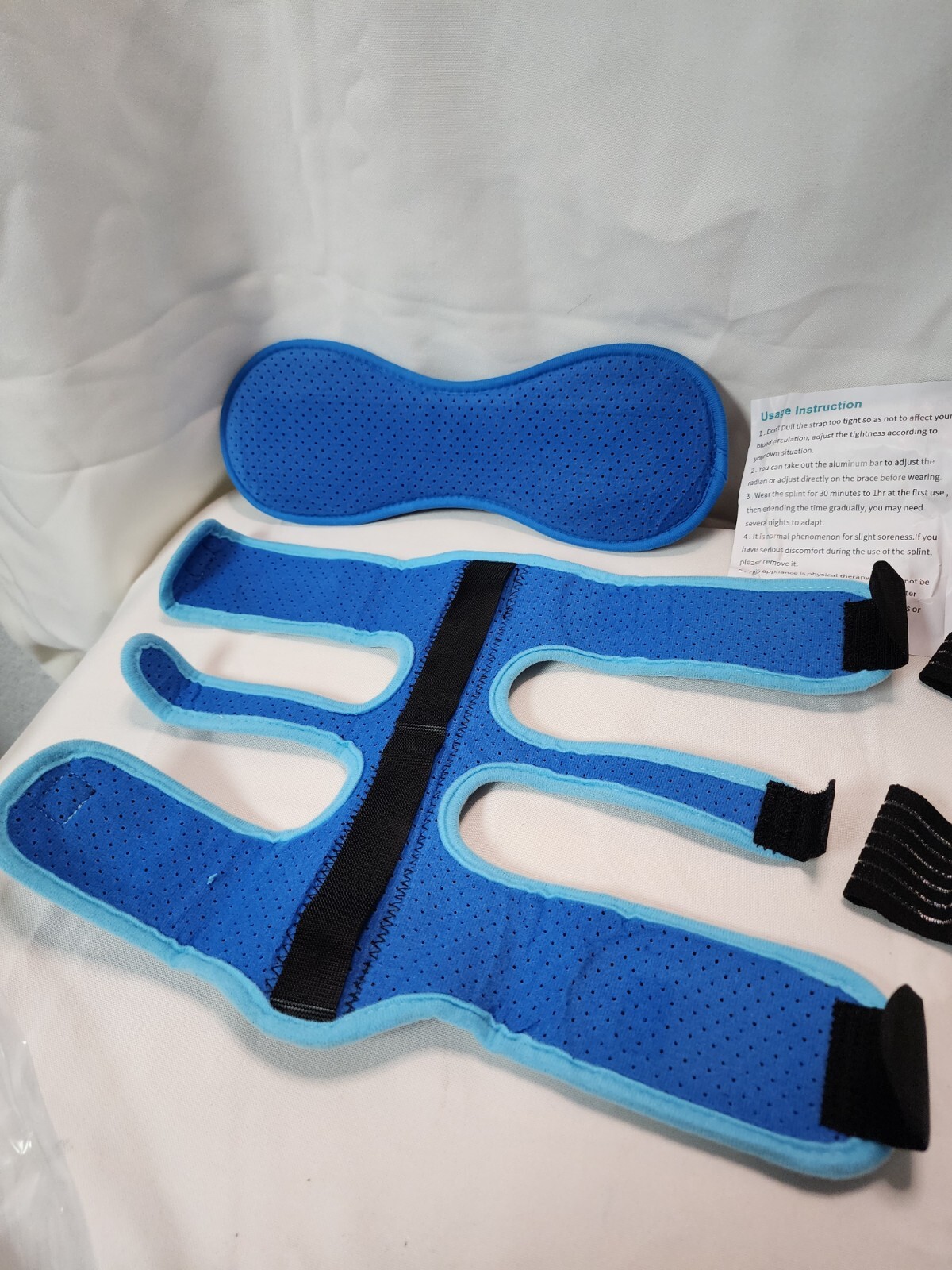 Plantar Fasciitis Night Splint Foot Brace w/ Arch Support Adjustable Straps,Blue