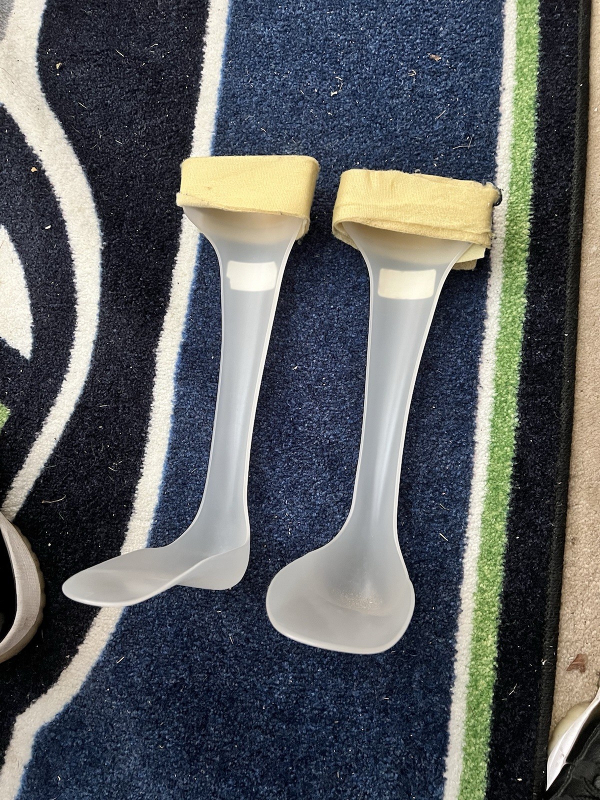 SAI Medical AFO-LL & AFO-LR Large Orthosis Pair White Plastic Leg Braces