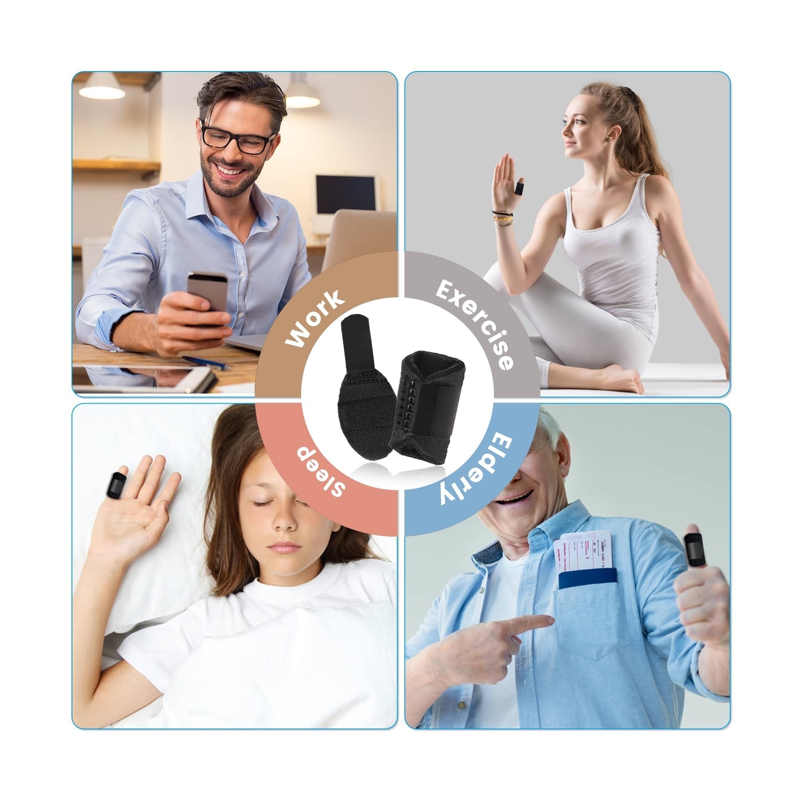 5Pcs Thumb Finger Splints, Finger Brace for Trigger Finger – Broken Finger – …