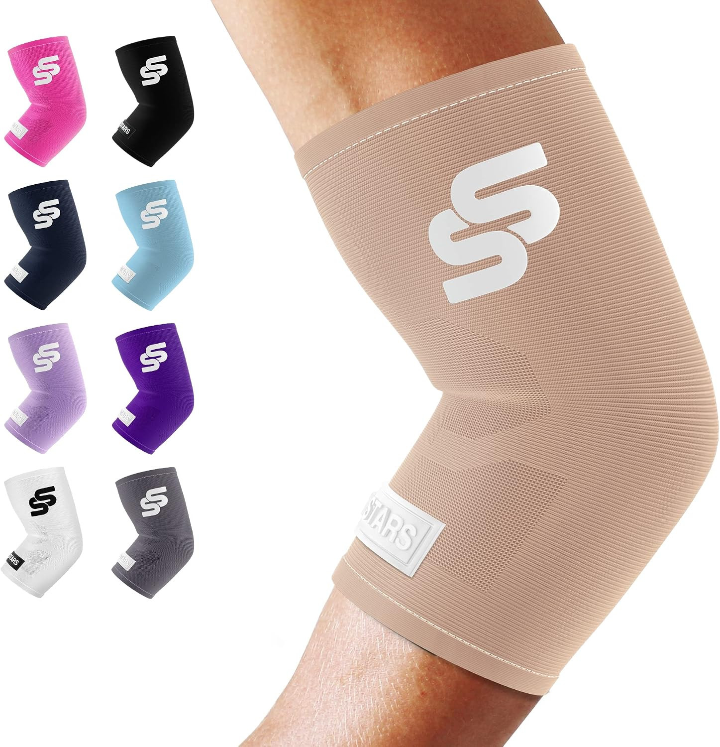 Sleeve Stars Elbow Sleeve for Pain Relief & Protection – Elbow Compression Sl…