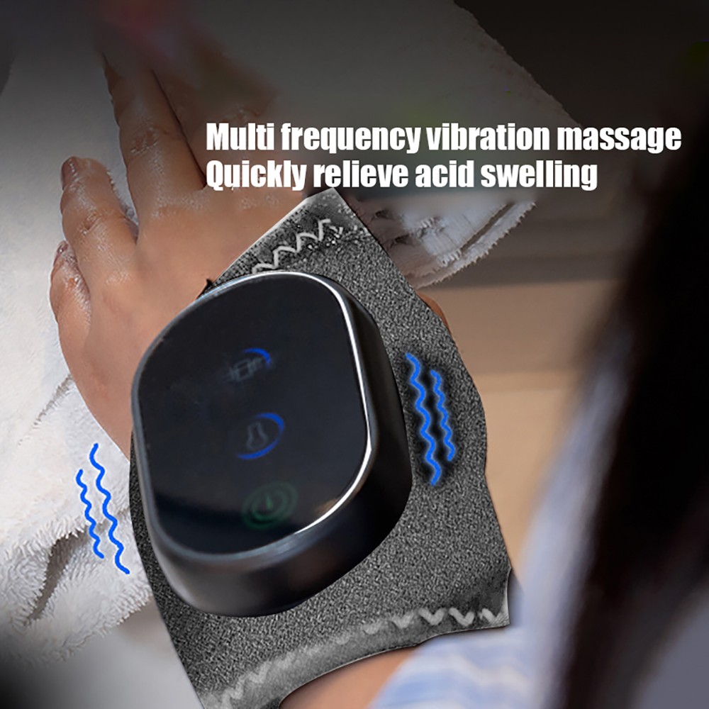 Rechargeable Heated Wrist Vibration Massage Wristband Relieve Hand Pain Work Use