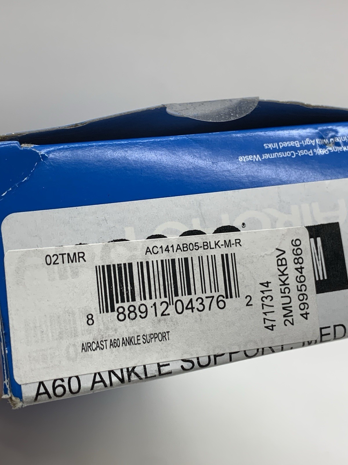 AIRCAST A60 Ankle Support for Sprained Ankles & Injury Protection Waterproof Med