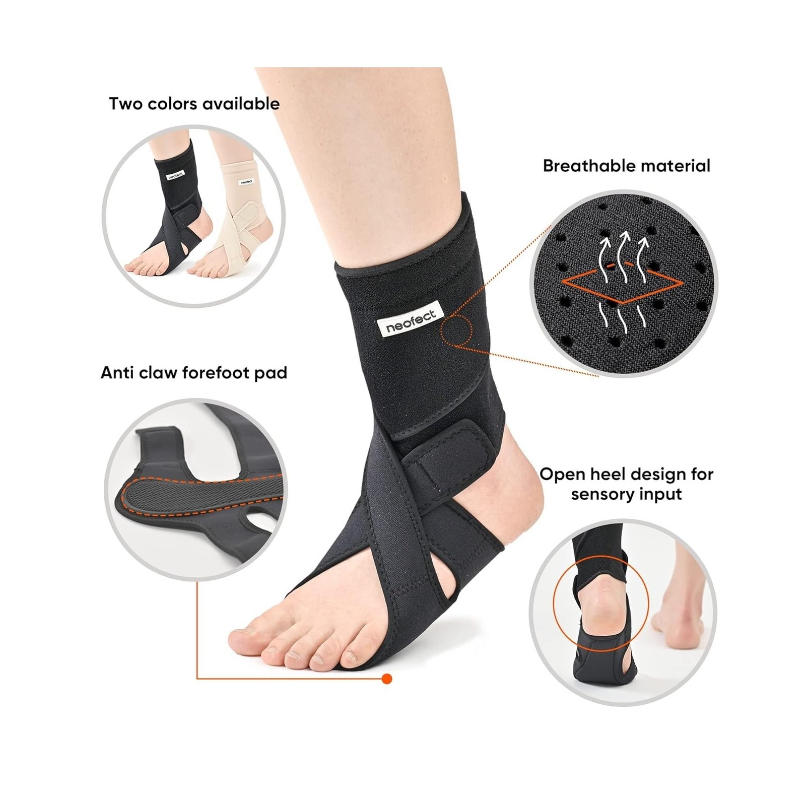 Drop Foot Brace – Adjustable AFO Ankle Brace for Walking & Stroke Recovery, B…