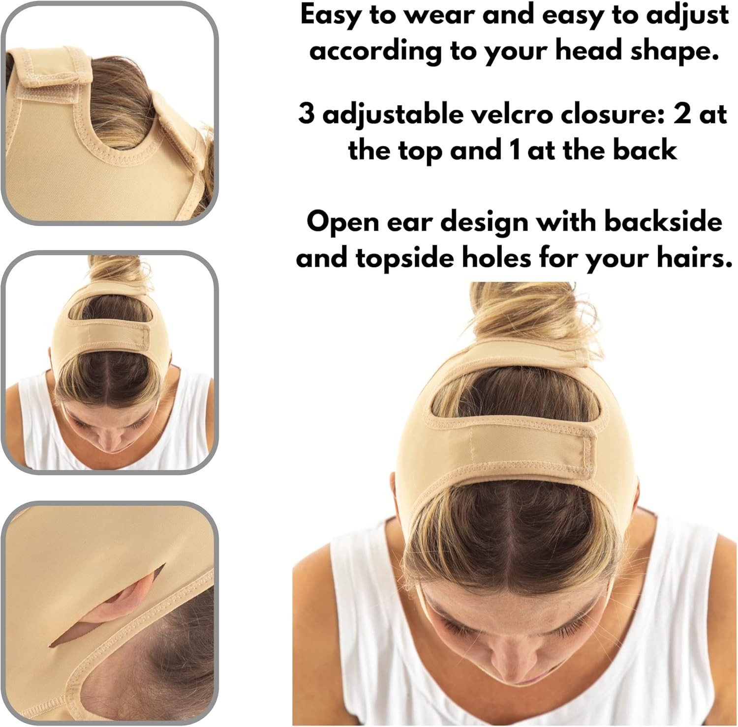 Chin Strap Post Surgical Compression Bandage for Women Face Slimmer Jowl Tigh…