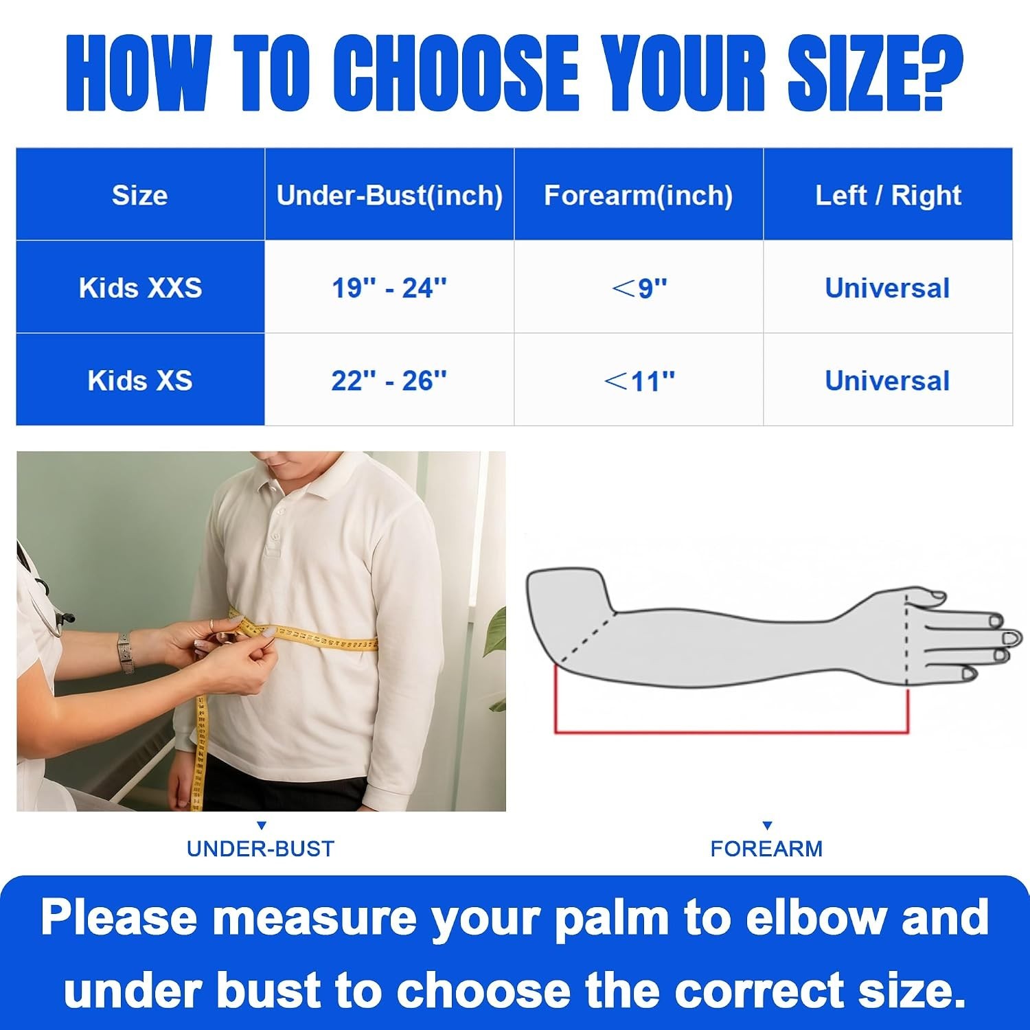 Adjustable Kids Arm Sling – Lightweight Breathable Shoulder Immobilizer in Blue
