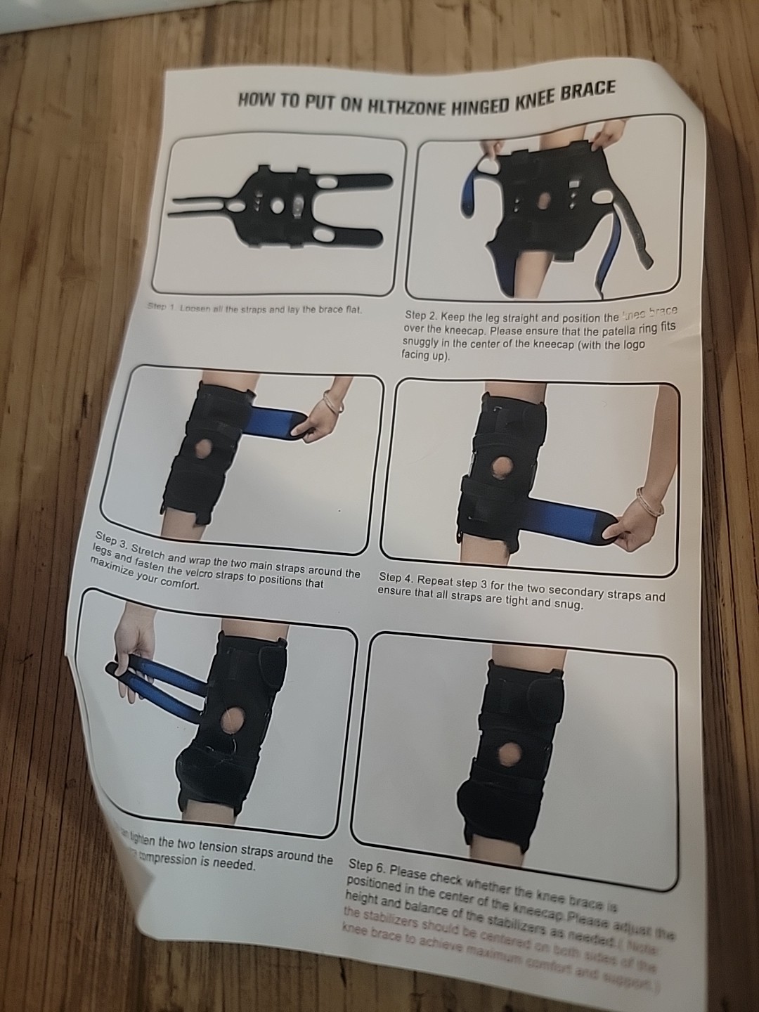 Hinged KNEE Brace Size Large
