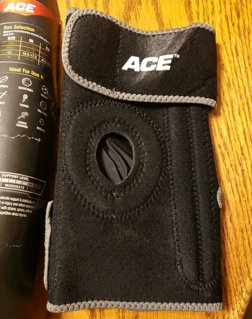 ACE ACTIVE SPORT KNEE STABILIZER 3M SIZE LARGE MODERATE SUPPORT ALL SPORTS