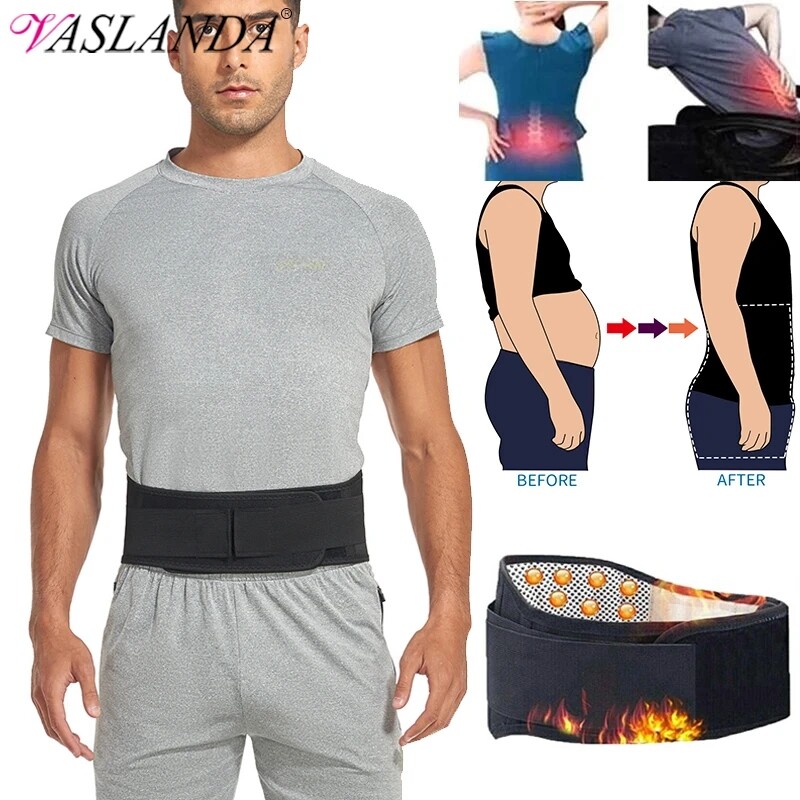 Fajas Para La Dolor De Espalda Soporte Lumbar Refuerzo Magnetic Self Heating Gym