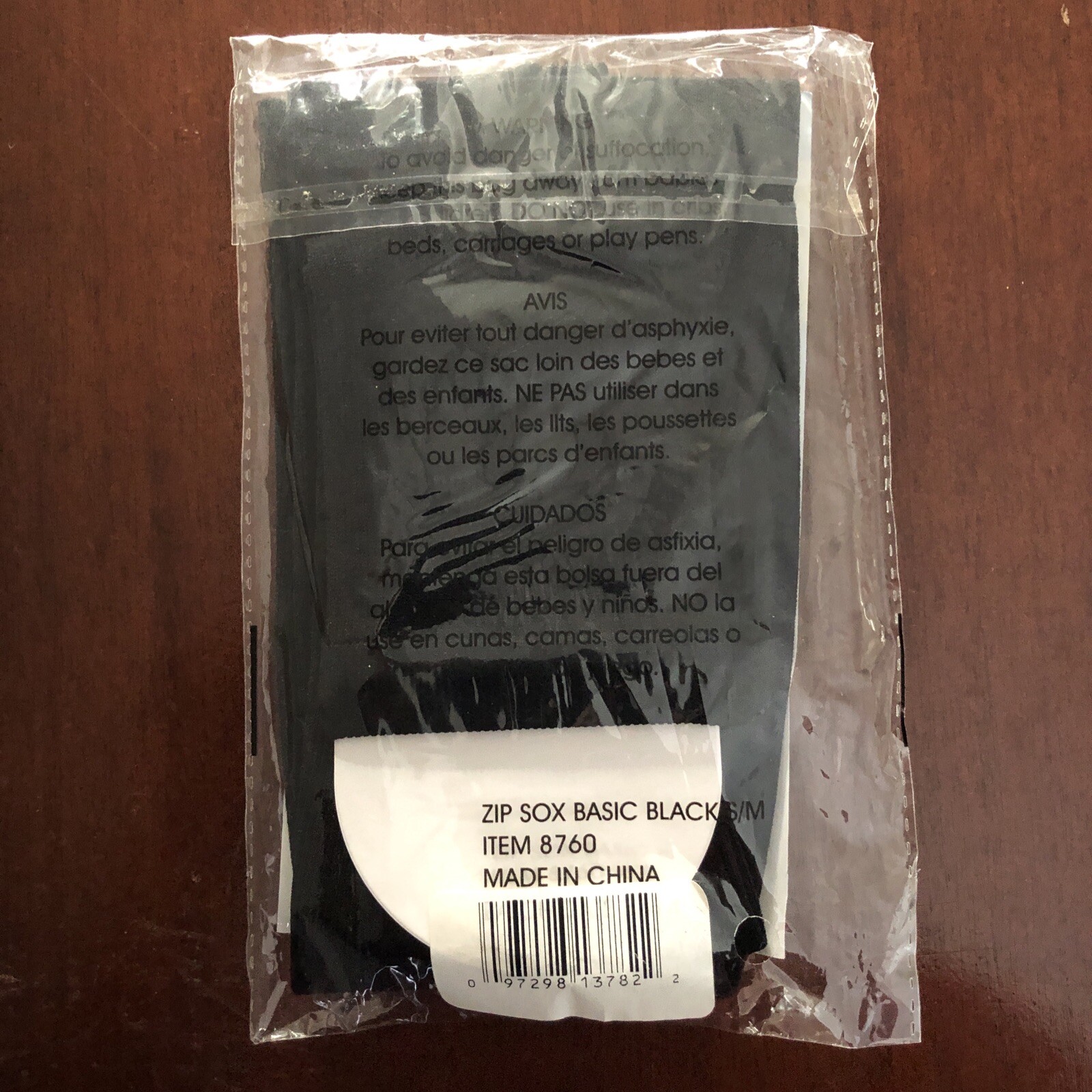 Zip Sox open toe zip up compression socks – black unisex Sm/Med – Brand New NIP