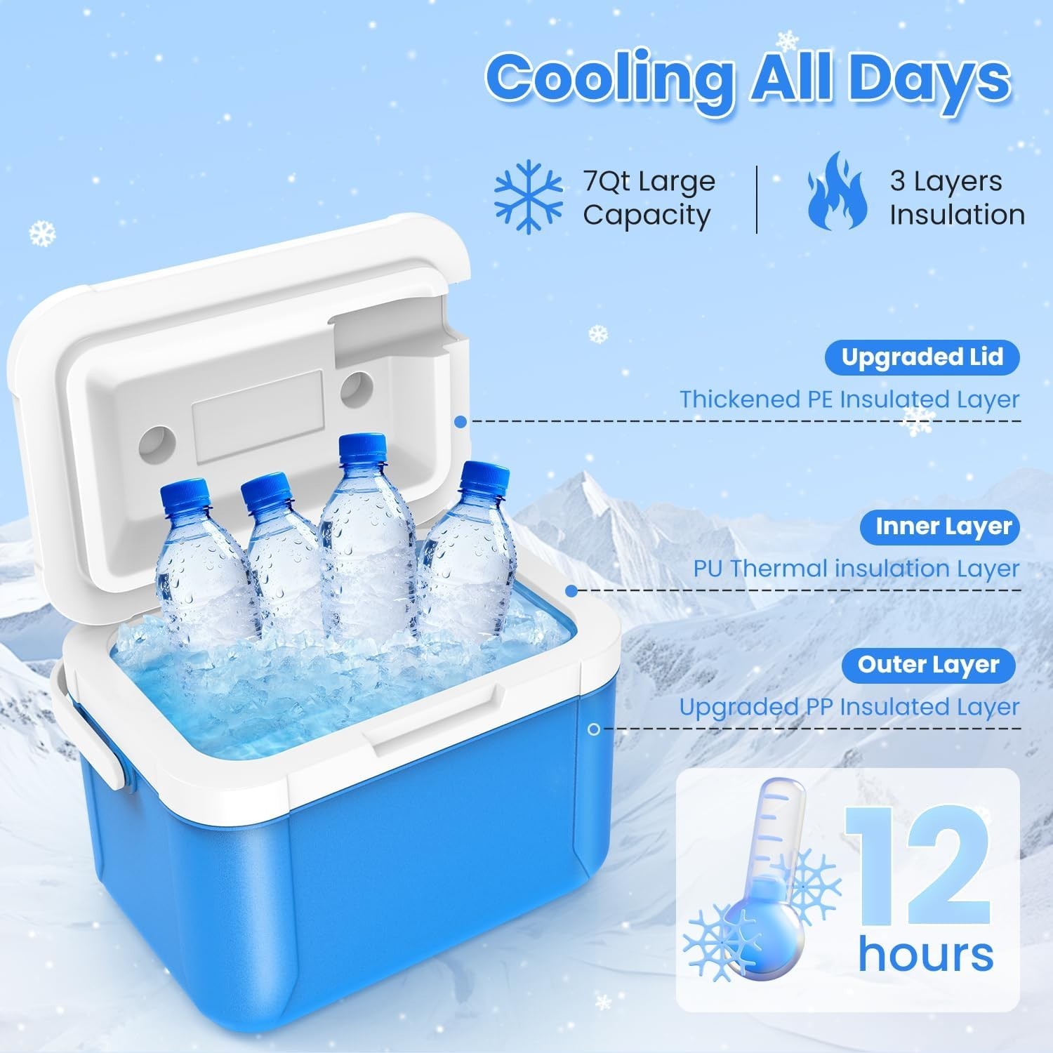 Cold Therapy Machine Knee Surgery Ice Machine Quiet Pump 12Hr Portable