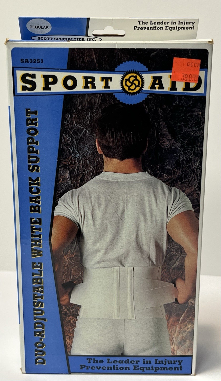 Sport Aid Duo-Adjustable Back Support Size – REGULAR #SA3251 New In Box
