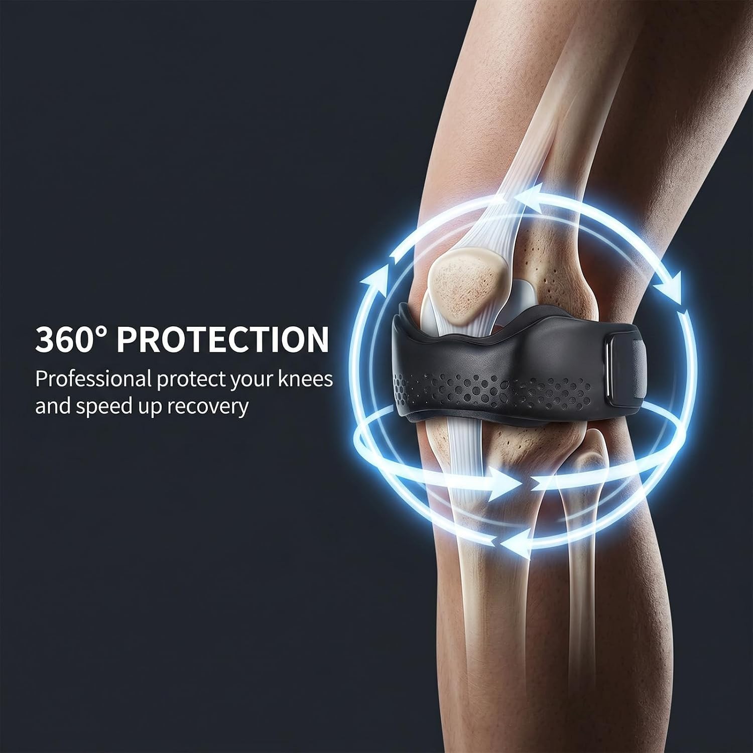 Patellar Tendon Support Strap for Women and Men Adjustable Knee Braces Band