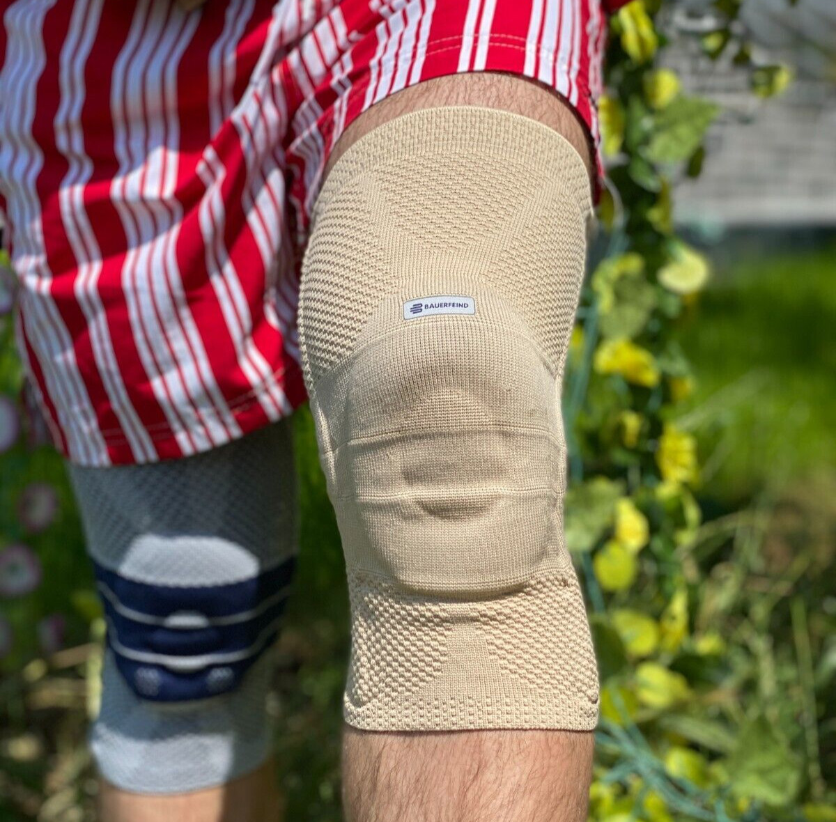 Bauerfeind GenuTrain Size 5 Knee Joint Brace Patella Support Bandage Sleeve ACL