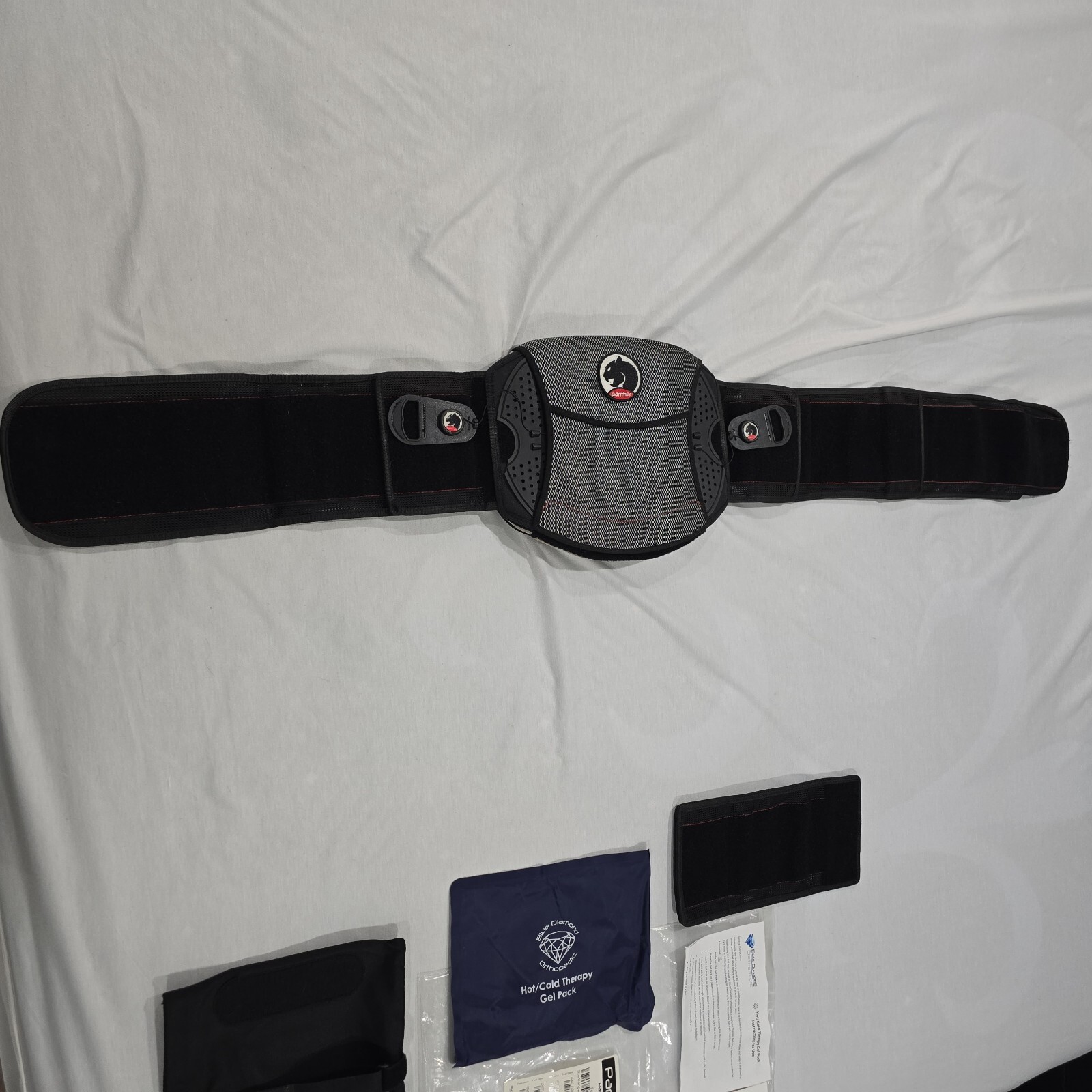 Back Brace Spinal + Gel pack Panther MP627 By Blue Diamond Ortho Post Surgery