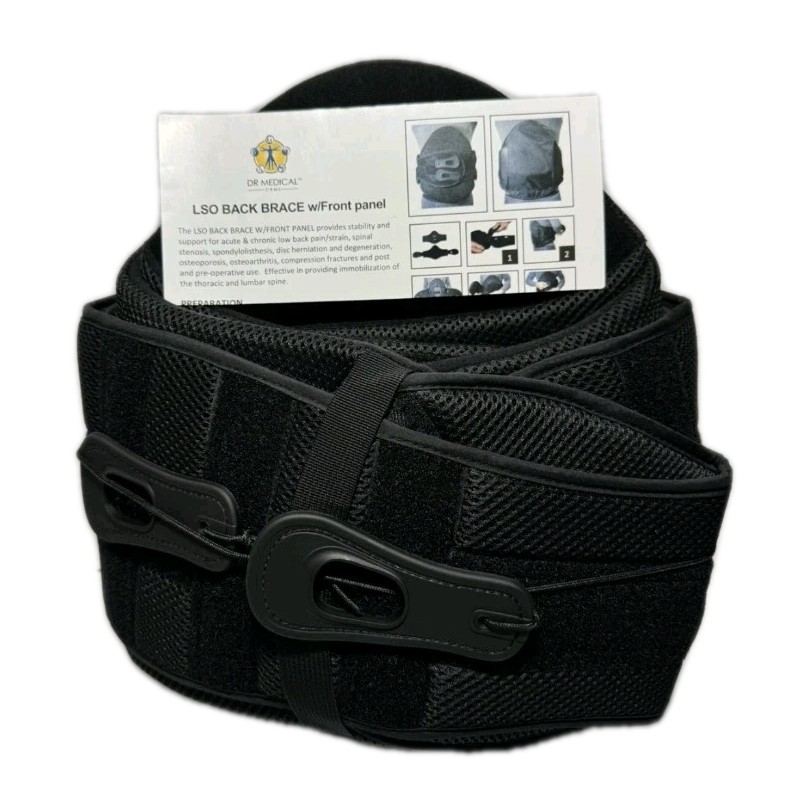 Dr Medical Universal Size DRMS LSO Back Brace w/ Front Panel NEW S-2XL