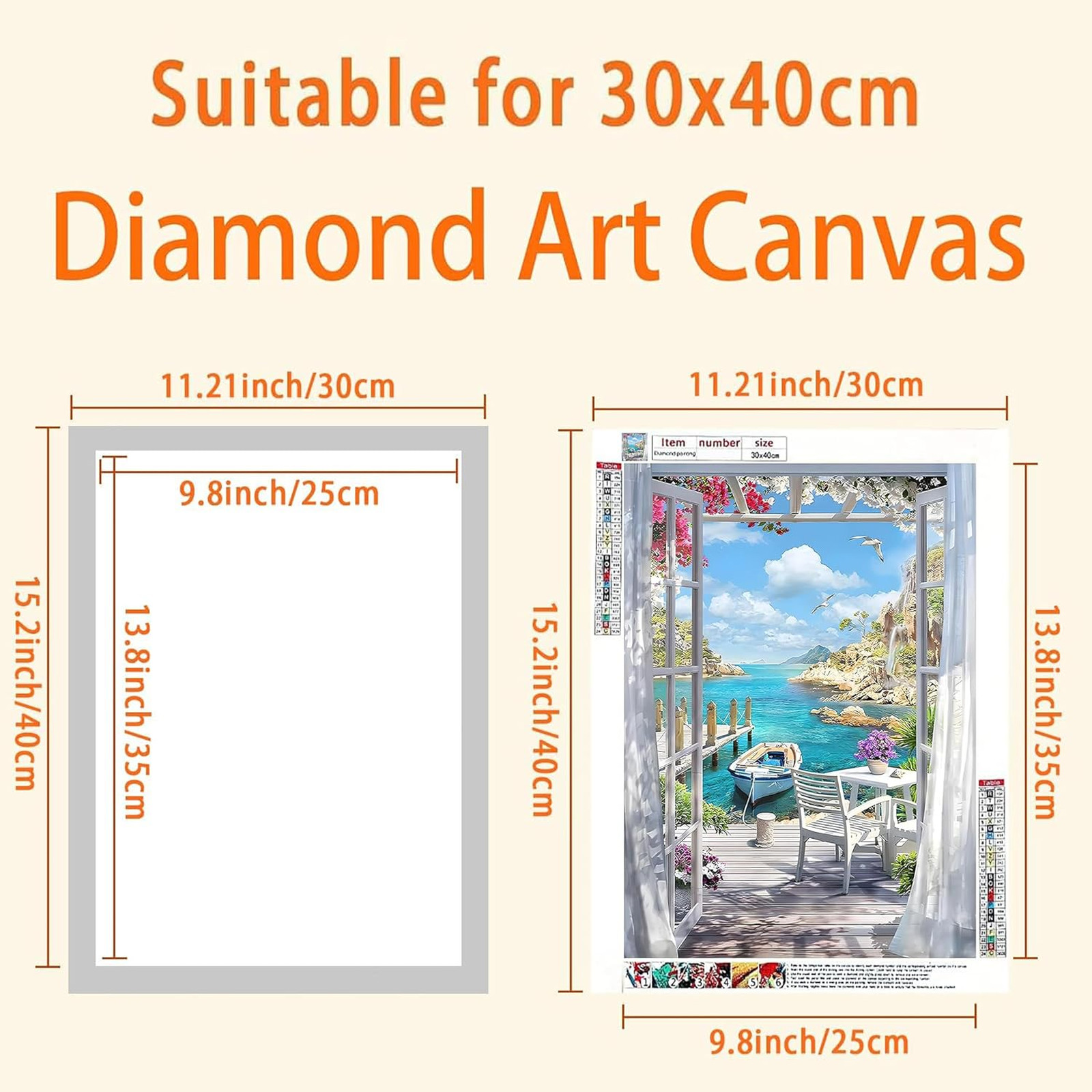 Diamond Art Frames 8 Pack Silver 30x40cm Magnetic Canvas Frames for 12×16 Inch