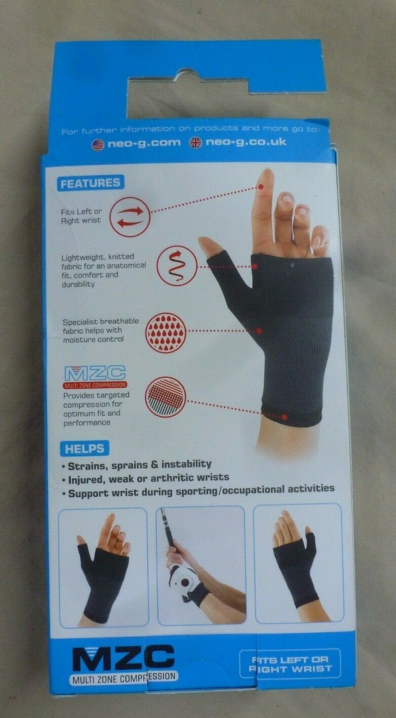 Neo G Wrist and Thumb Support – Ideal for Arthritis, Joint Pain Medium NEW!!