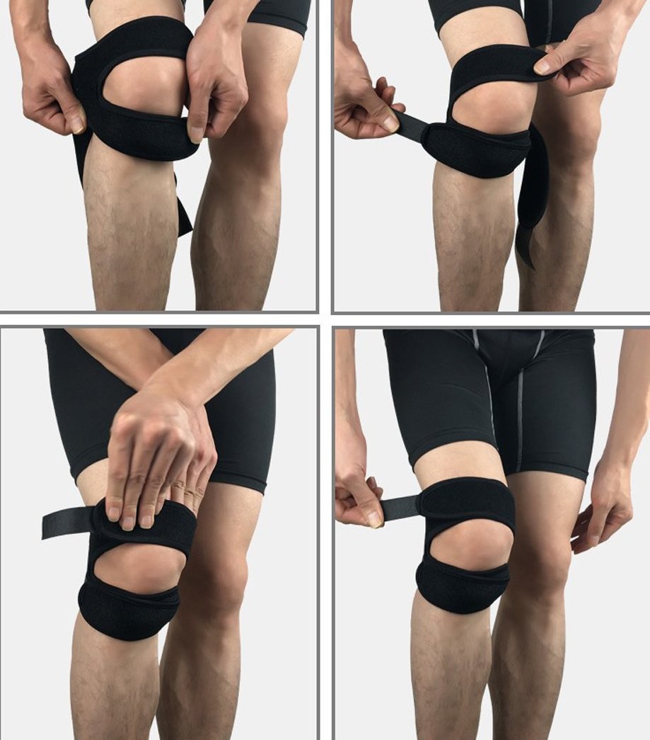 Durable Running Knee Brace with Adjustable Straps, Stability Boost Daily Joggin