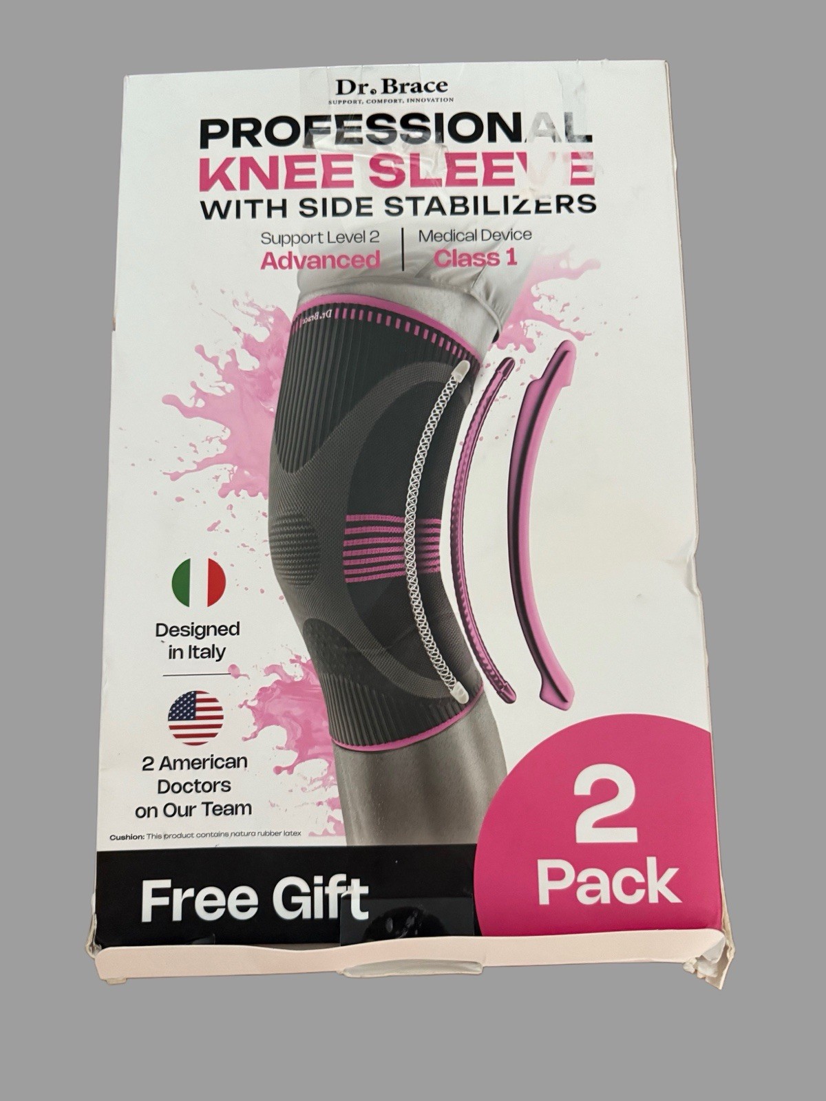 Dr. Brace Professional Knee Sleeve 2 Pack