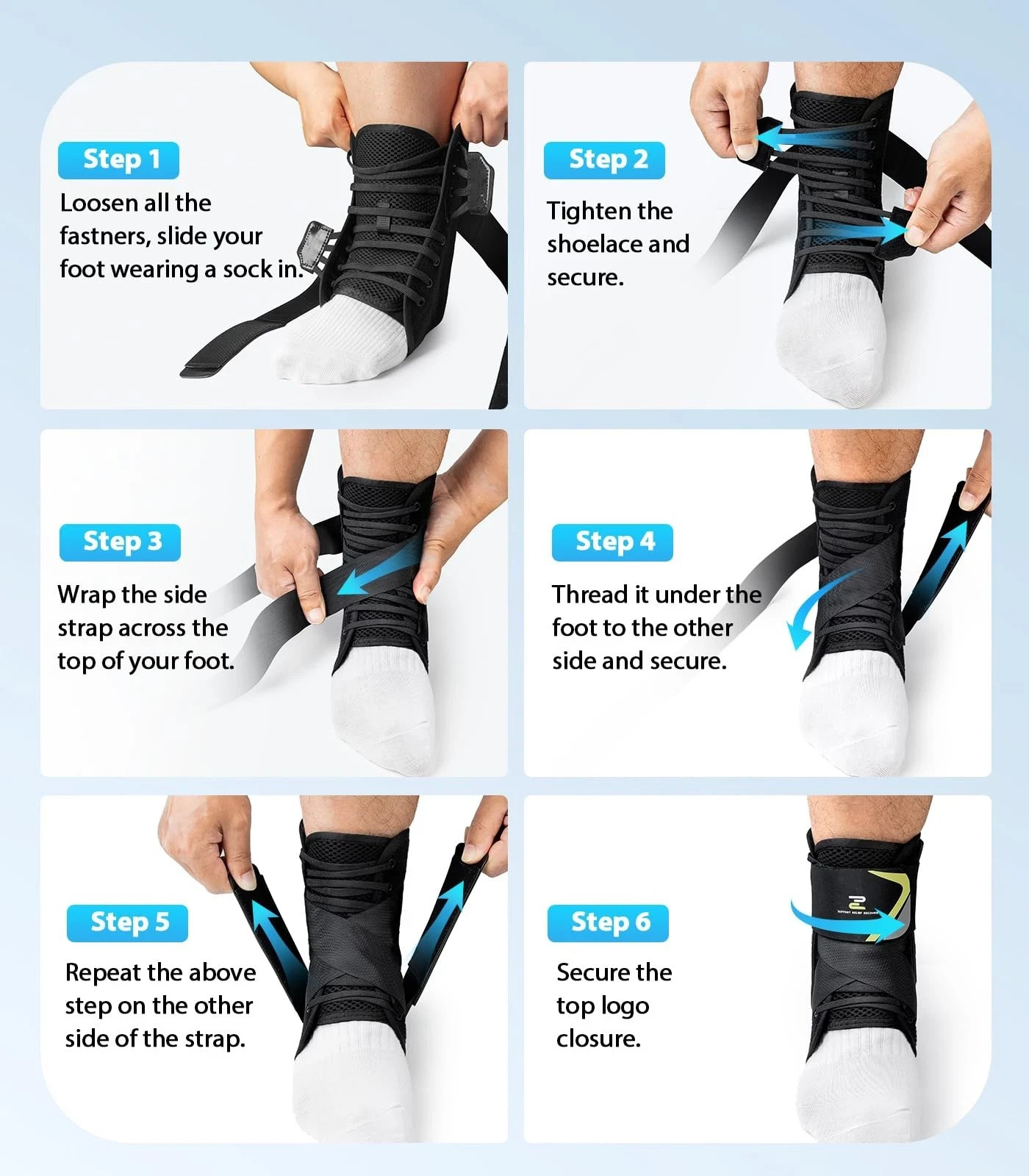ZOELION Ankle Brace for Men Women with Autoadaptive Side Pads, Slim Fit & Fle…