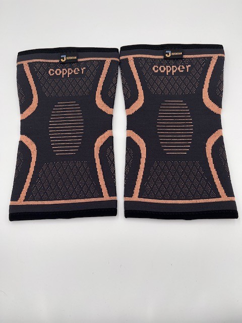 JIUFENTIAN Anti-Slip Copper Knee Braces Large, 2 Pack, New