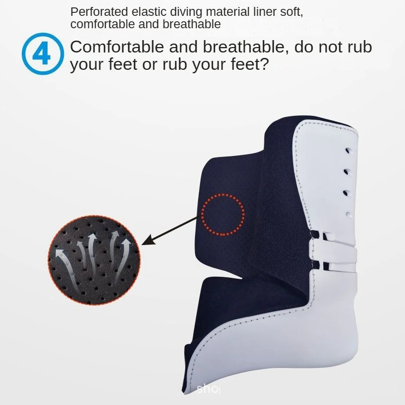 Adjustable Ankle Stabilizer Orthosis for Foot Protection & Rehabilitation