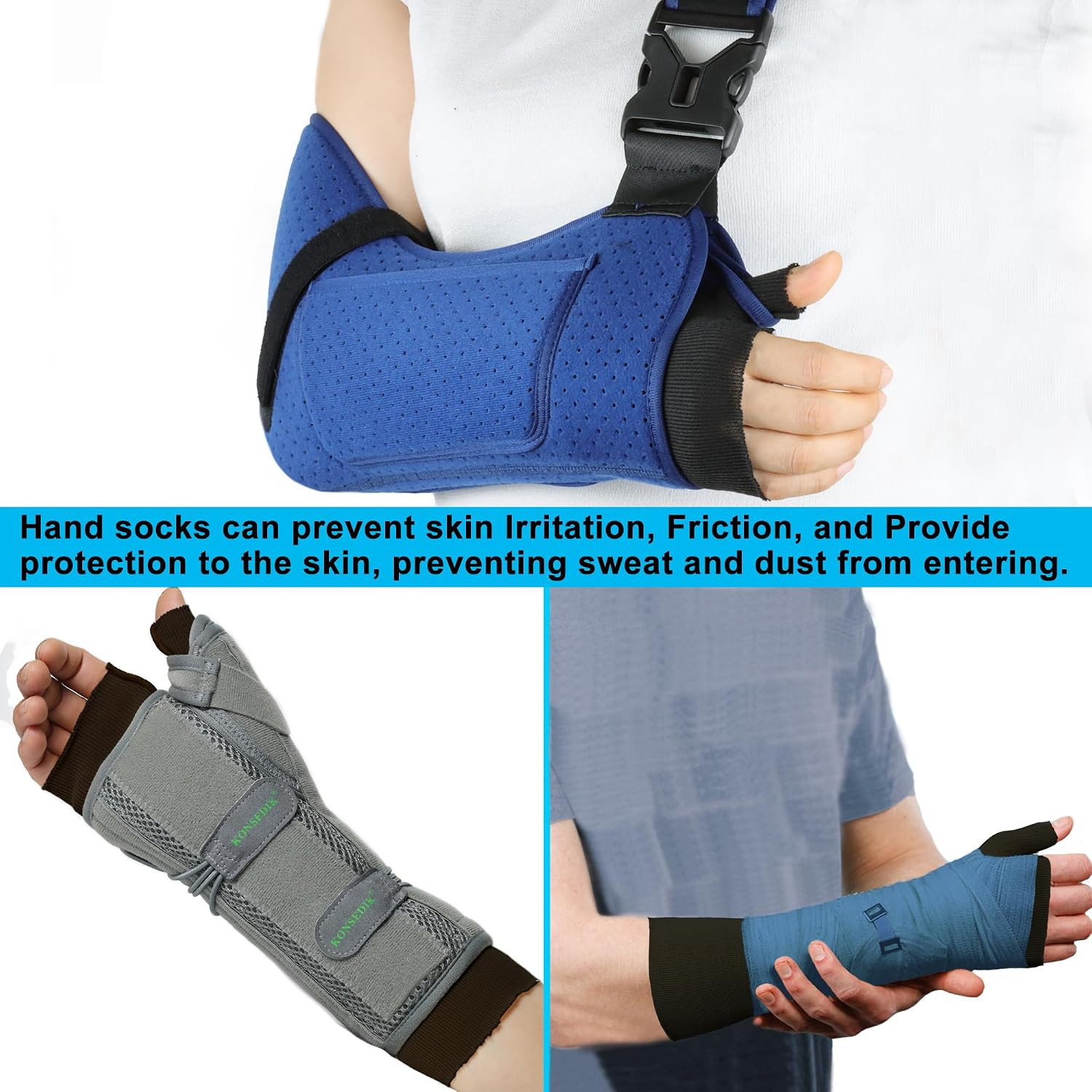 Hand Socks for Splint ,Thin Stockinette Tubing for Arm,Wrist Brace