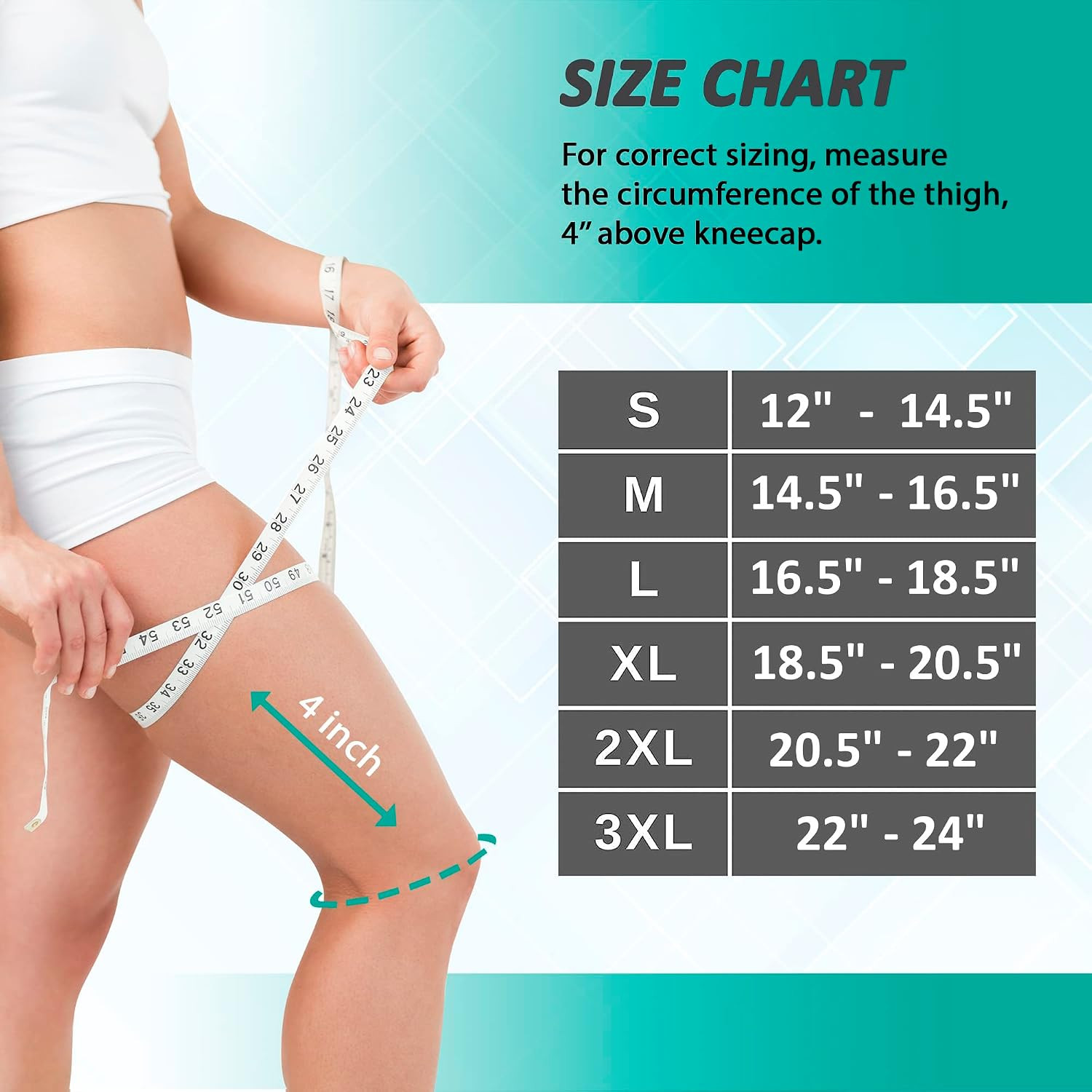 Knee Braces, Knee Sleeve for Men and Women – Knee Compression Sleeve, Knee Pain