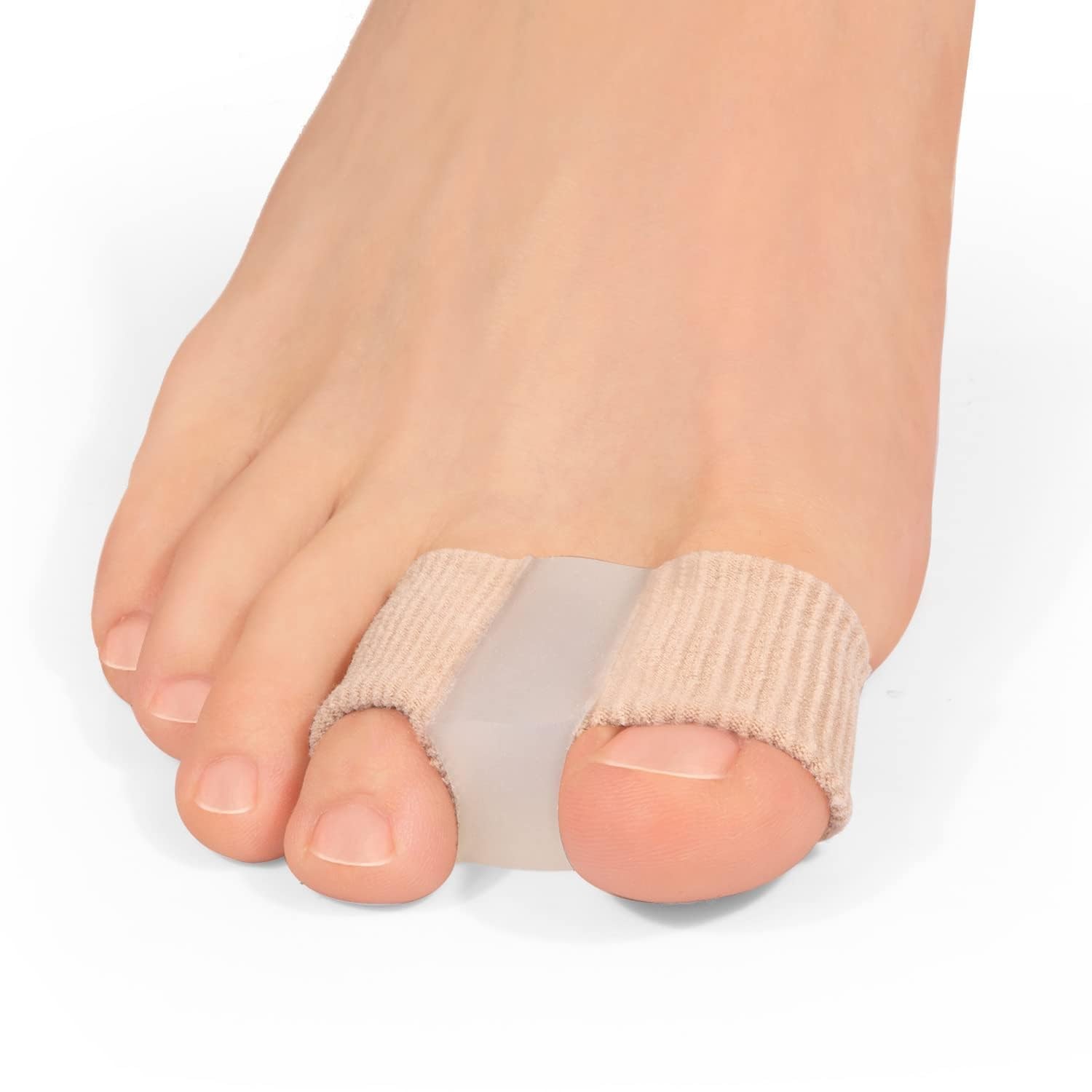 LUVINA Gel Toe Separators for Bunions & Hammer Toes – Breathable Fabric, 1L