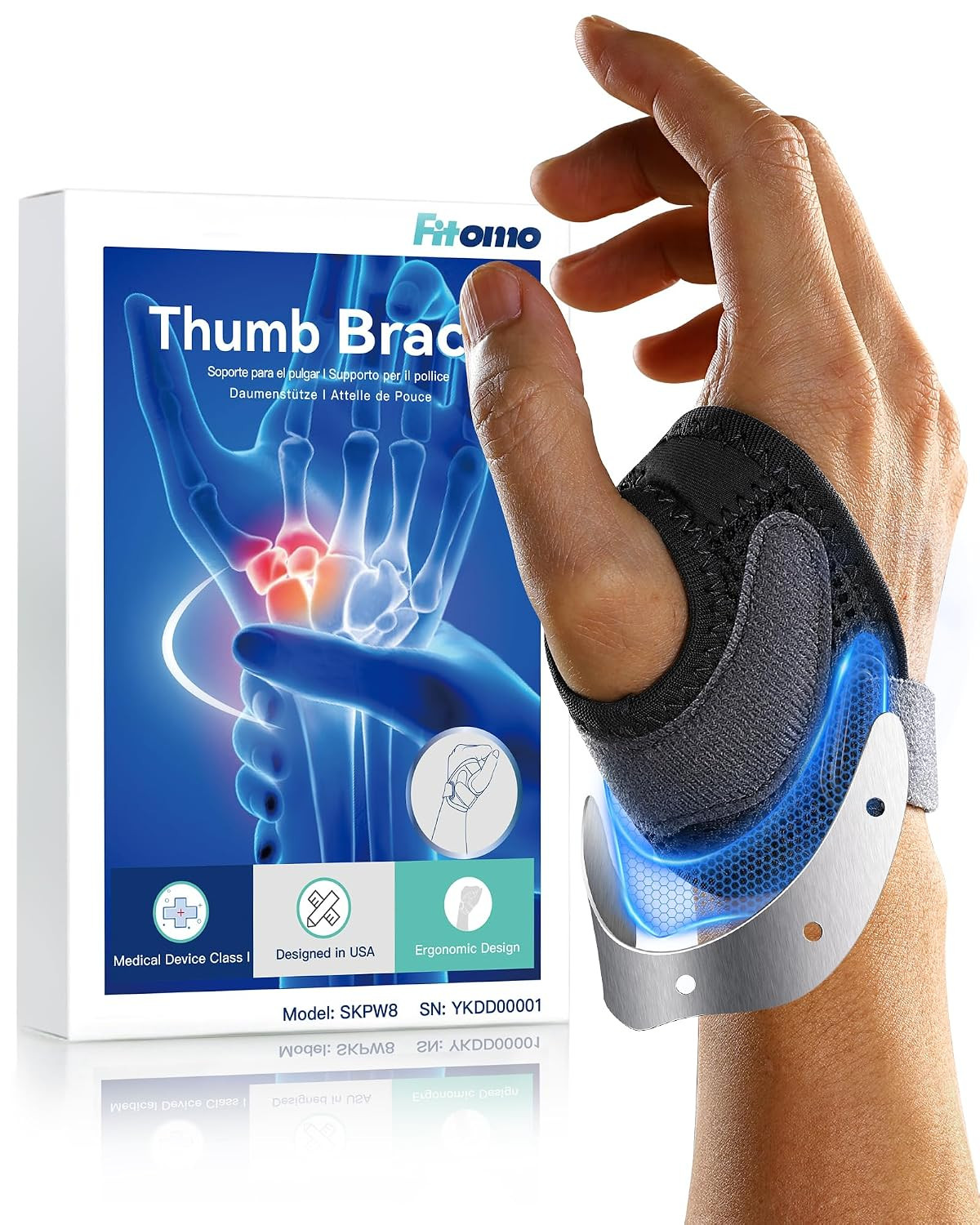 CMC Thumb Brace with Shape-memory Restriction Splint for Osteoarthritis, CMC Joi