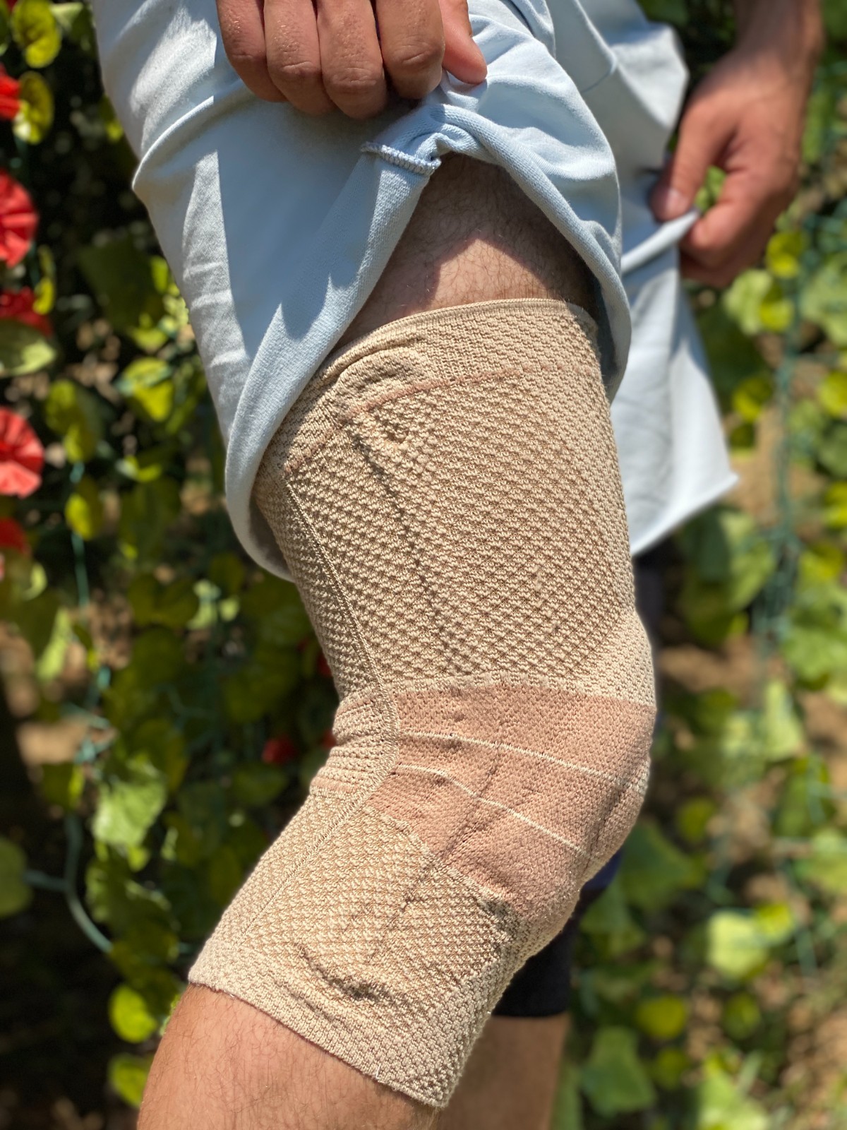 Bauerfeind GenuTrain Size 5 Knee Joint Brace Patella Support Sleeve ACL