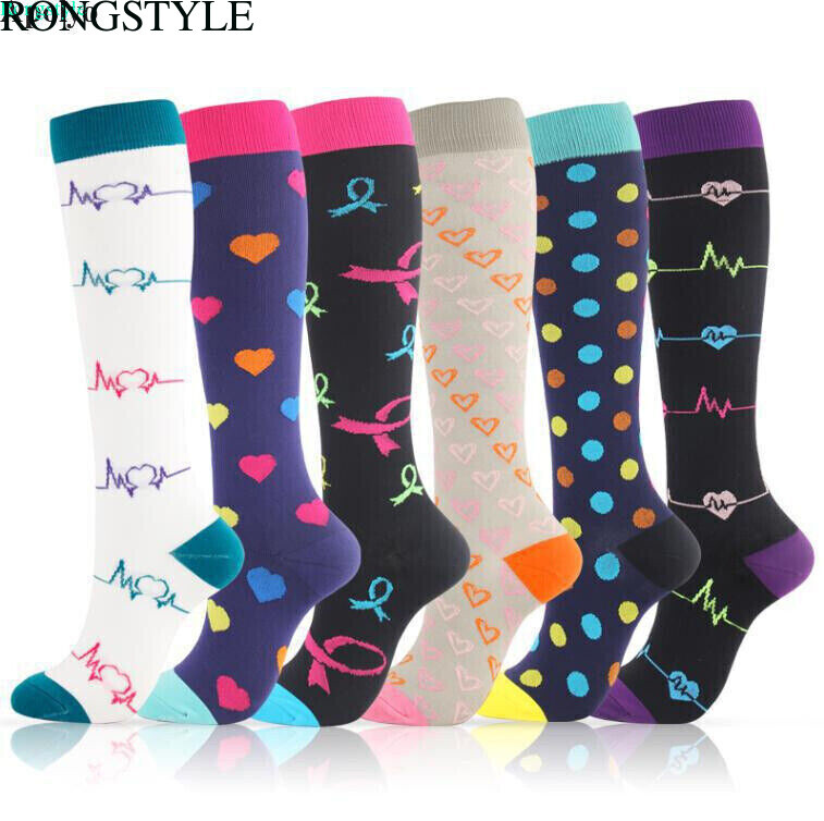 Lots Compression Socks Stockings Knee High Women Men Medical 20-30 mmHG S/M-X/XL