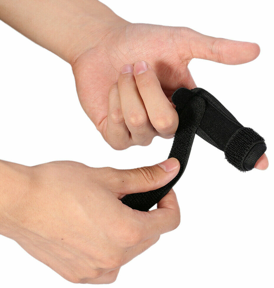 Adjustable Finger Protector Trigger Finger Splint Brace w/ Bar Hook&Loop Straps