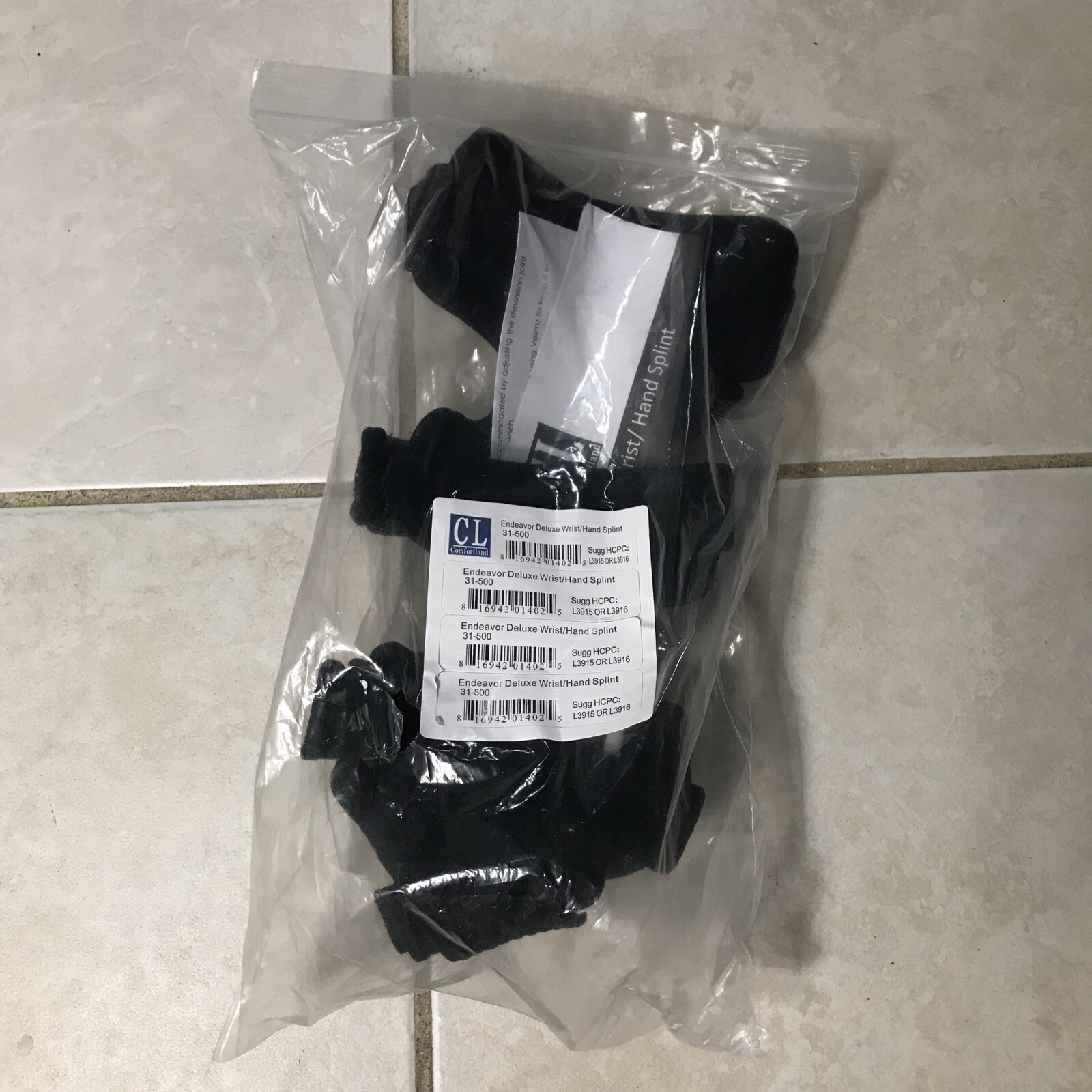 Comfortland Deluxe Wrist Hand Splint Right/Left