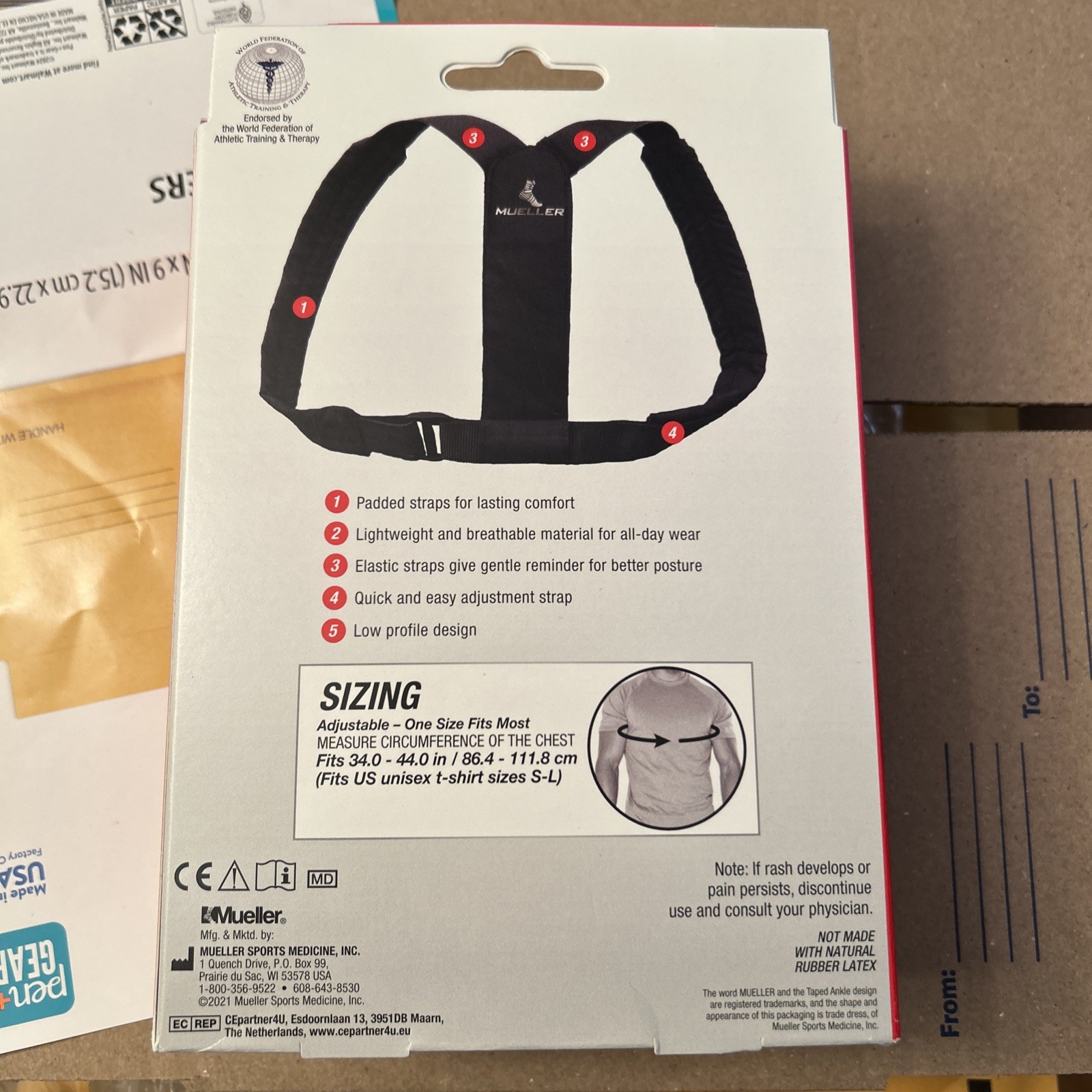 Mueller Sports Medicine Adjustable Posture Support (New)