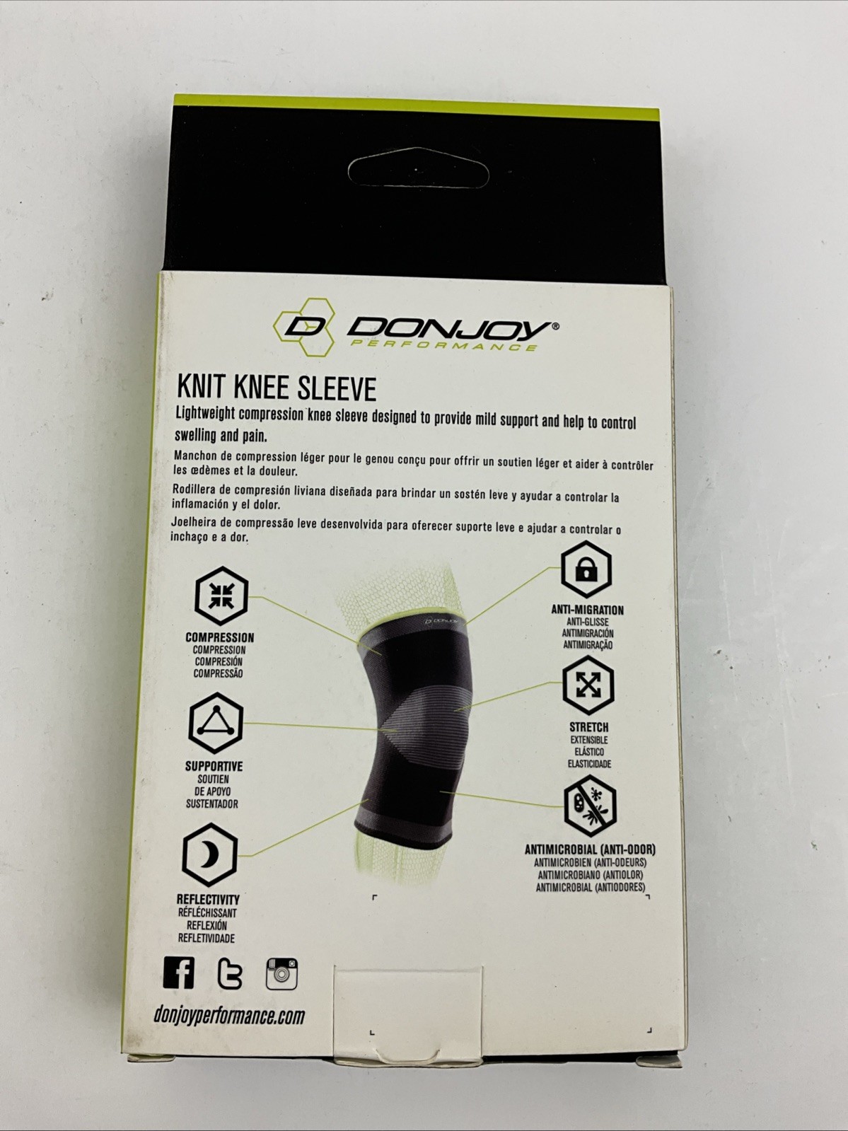 DonJoy Performance ANAFORM Knit Knee Sleeve Large