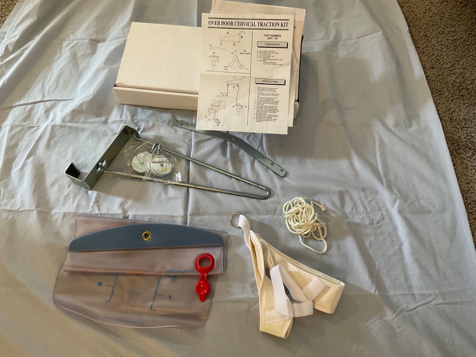 Vintage Universal Complete Overdoor Cervical Traction Kit