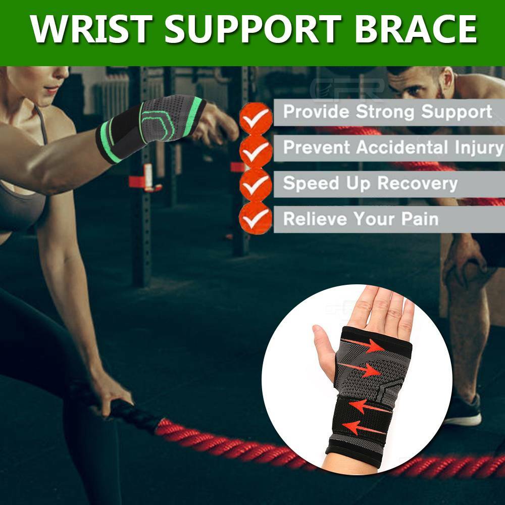 Compression Wrist Brace Support Gloves Arthritis Pain Relief Carpal Tunnel Hand