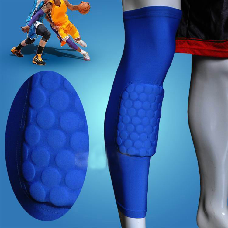 2X Kids Adult Sport Skate Basketball Honeycomb Pad Crashproof Knee Leg Sleeve