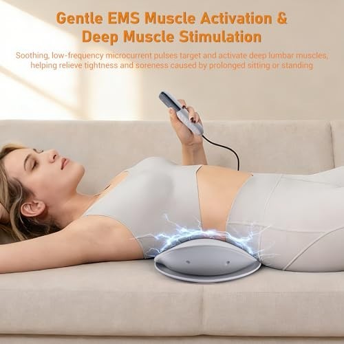 Electric Lumbar Traction Device for Back Pain Relief – Cordless, 3 Modes, Thermo