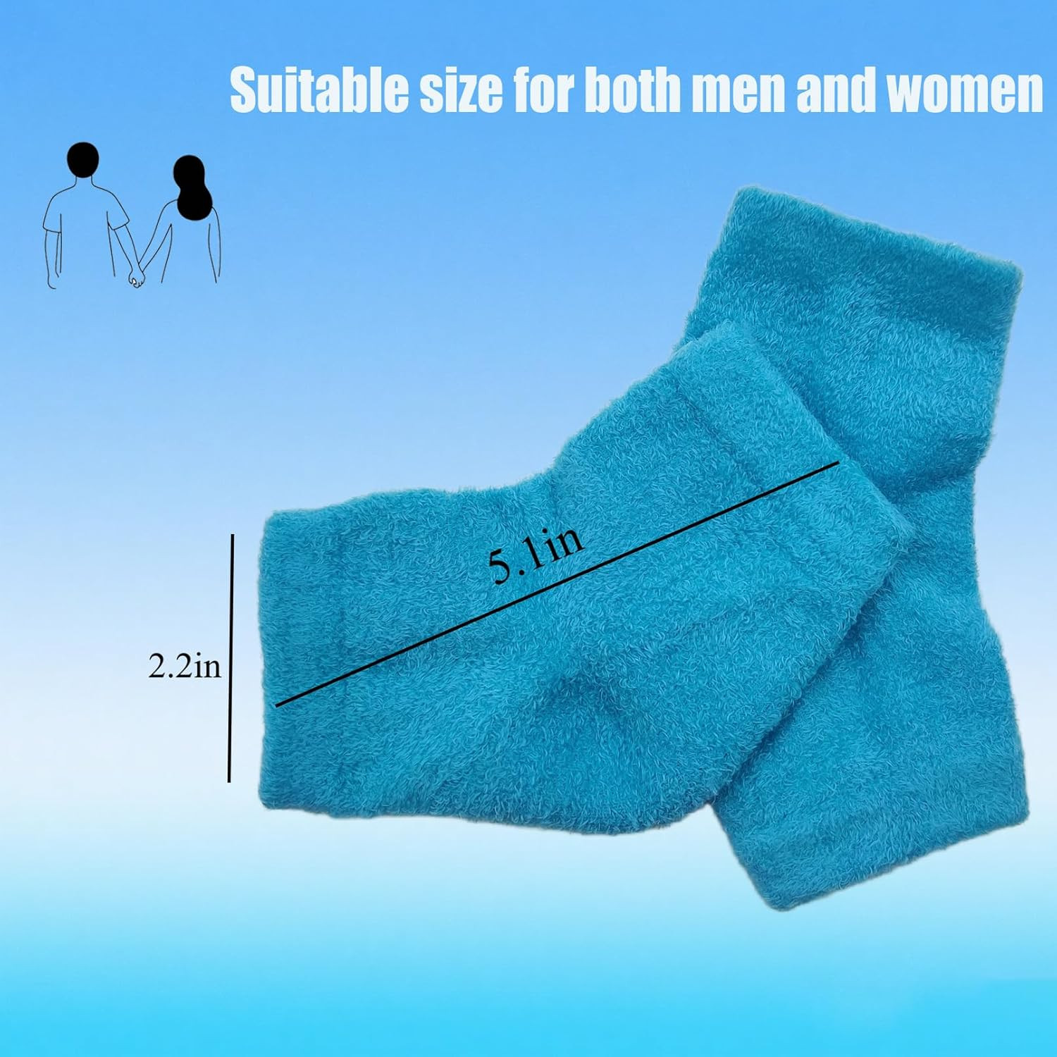 Castor Oil Pack Wrap for Foot, Castor Oil Moisturizing Heel Socks, for Plantar F