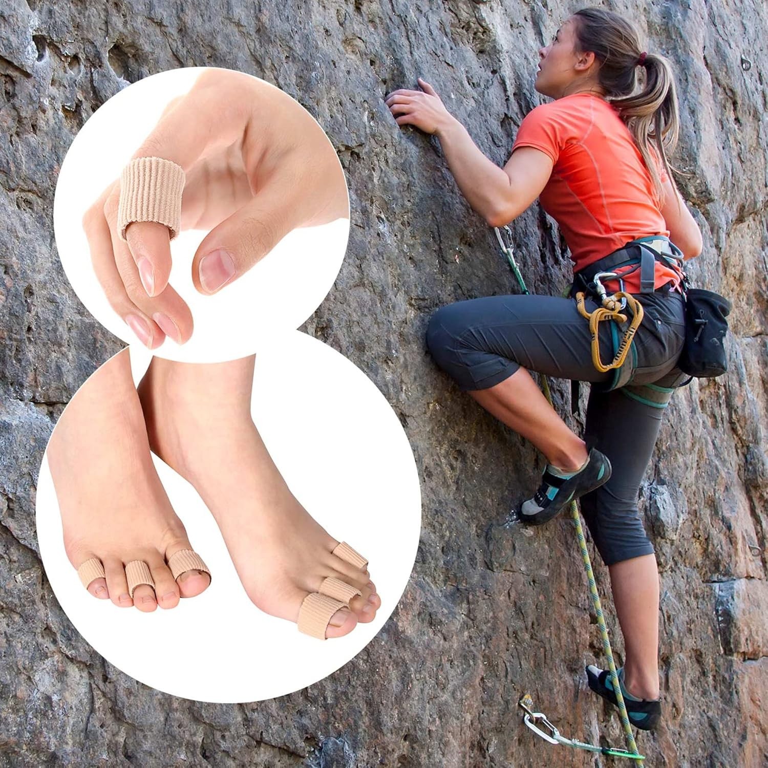 Blulu 16 Pcs Toe Cushion Tube Sleeves Soft Gel Corn Pad Protectors for Cushions