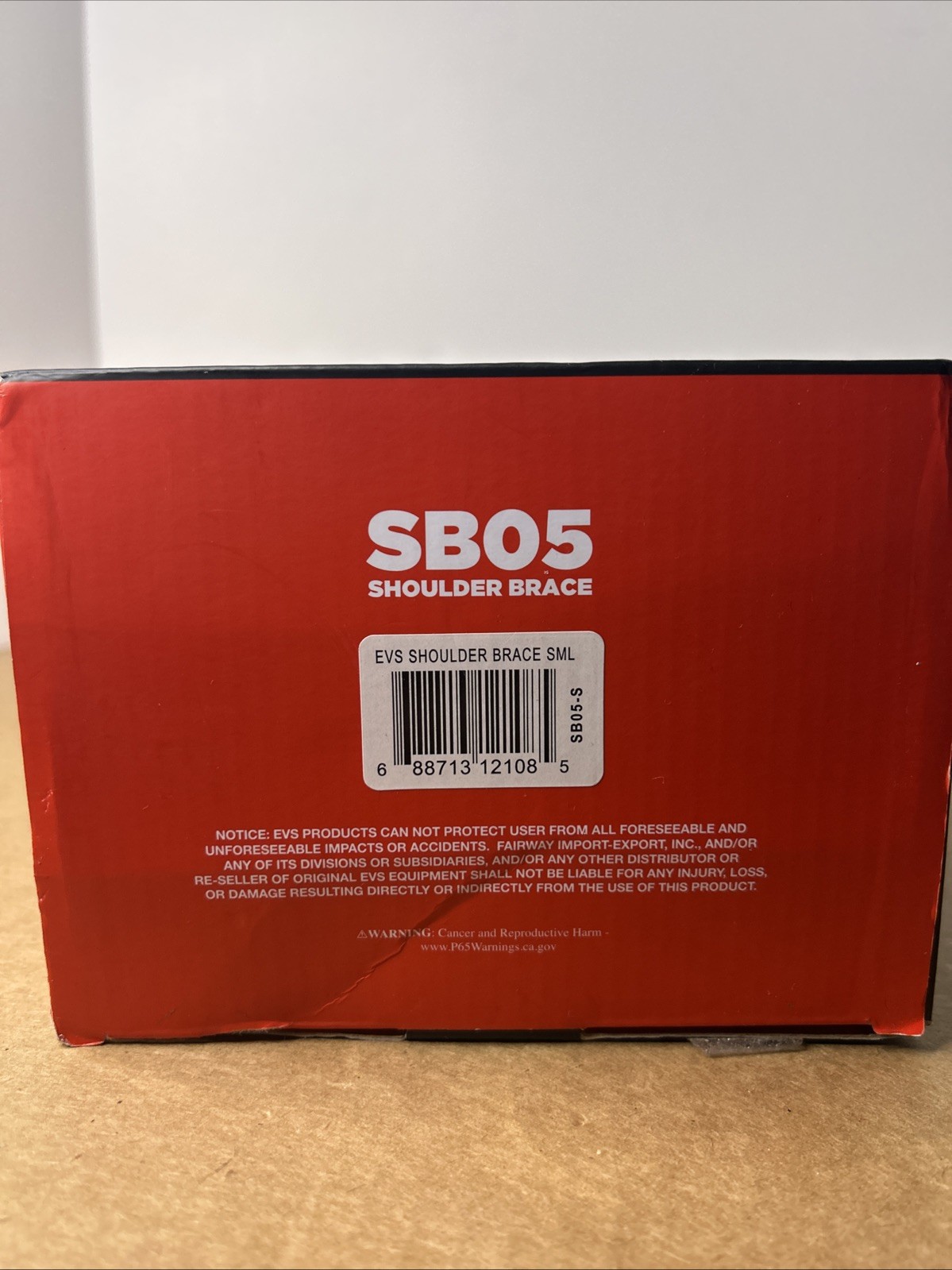 EVS SB05 Bilateral Shoulder Stabilizer Brace Black, Dual X-Strap – Sz. Small
