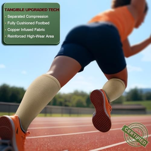 Compression Socks 3Pairs-15-20mmHg Circulation Small-Medium 3pairs-nude7958