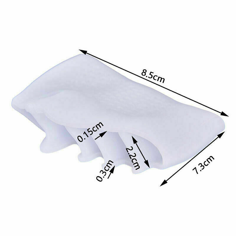 2PCS Silicone Bunion Toe Corrector Orthotics Straightener Separator Pain Foot