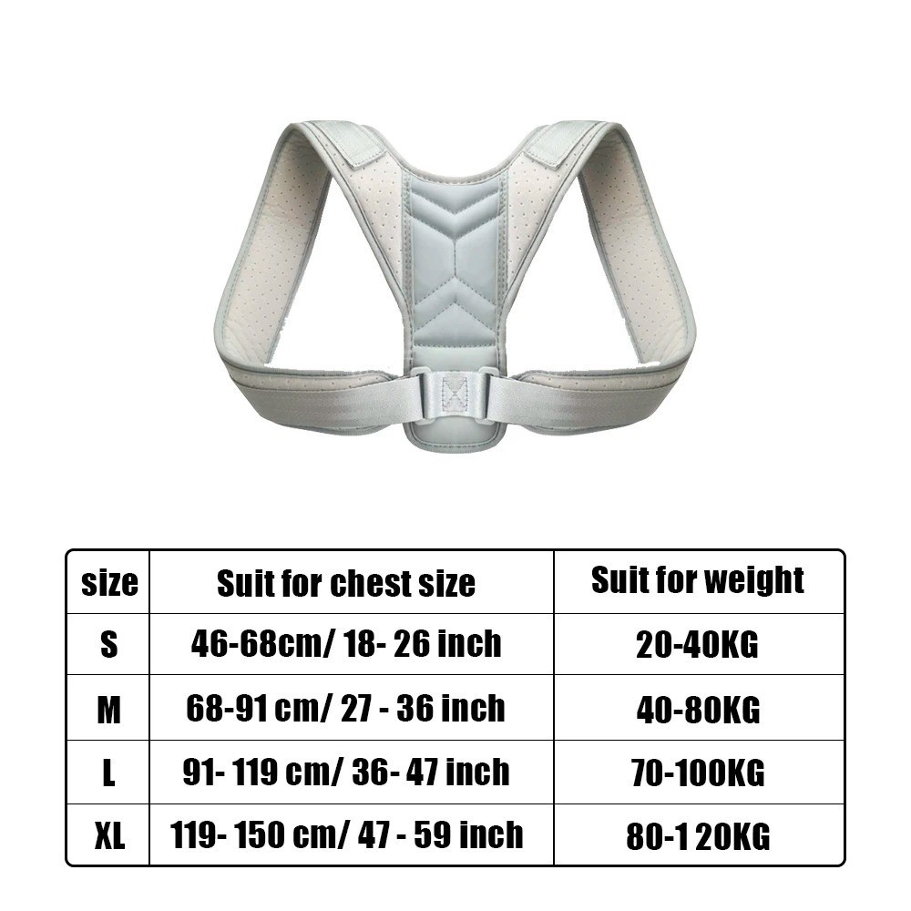 True Fit Posture Corrector Belt Adjustable Back Brace Straightener For Men Women