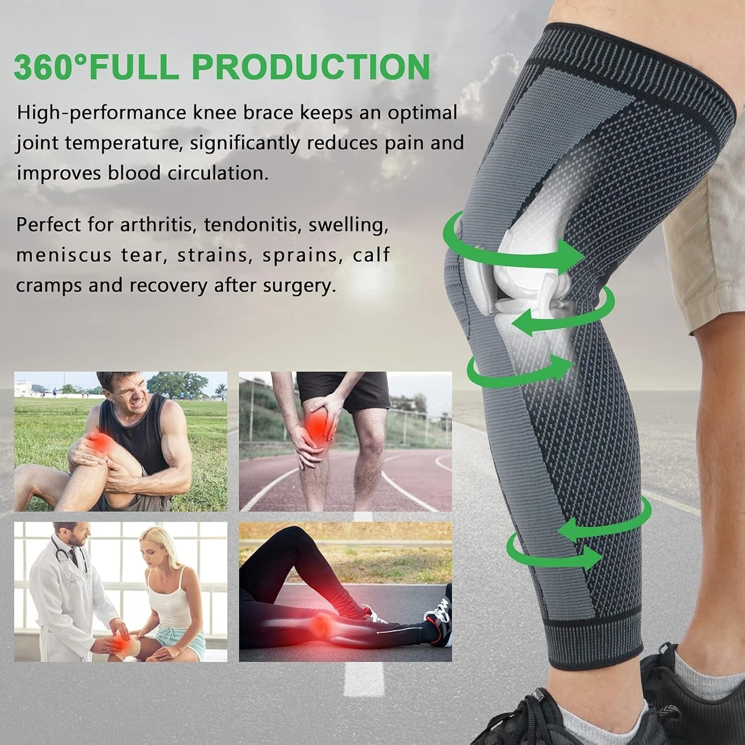 Knee Compression Sleeves – ACL & Arthritis Relief