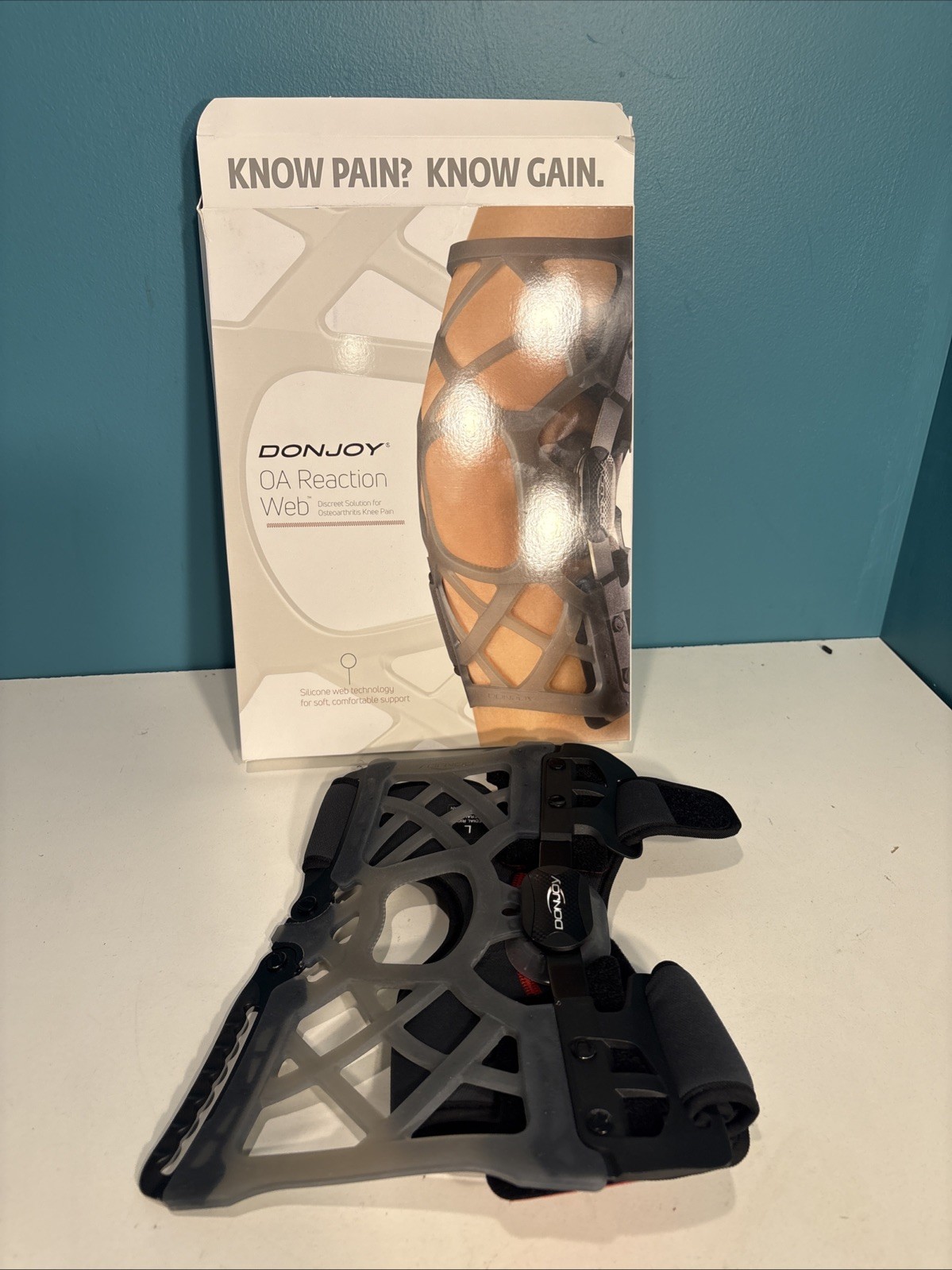 DonJoy OA Reaction WEB Knee Brace Medial Left Lateral Right Size M 11-7427-3